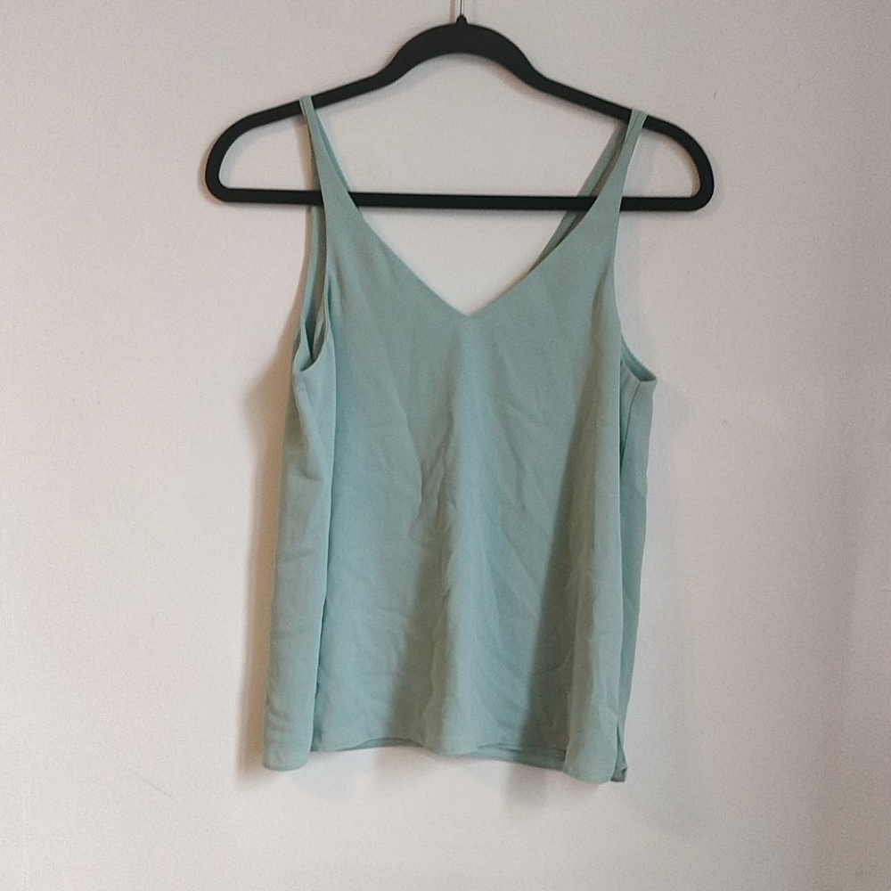 TOPSHOP Mint Chiffon Double Strap Camisole